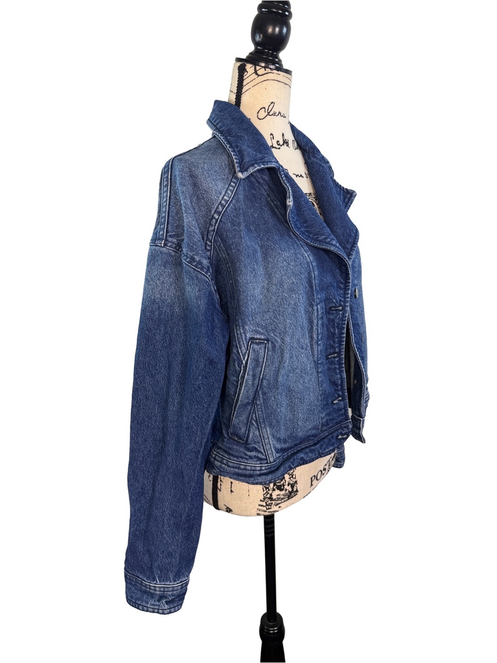 Free People Now or Never Denim Jacket size Medium - Picture 6 of 12
